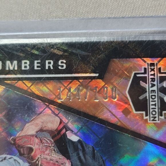 2021 Elite Extra Edition Rober Gasser San Diego pitcher holographic card 144/190 - Picture 10 of 12